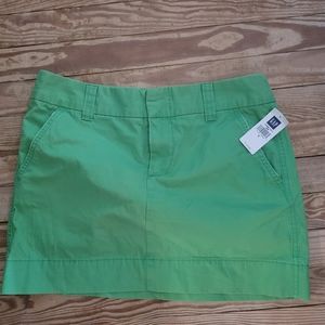Gap Favorite Chino Green Mini Skirt Size 6